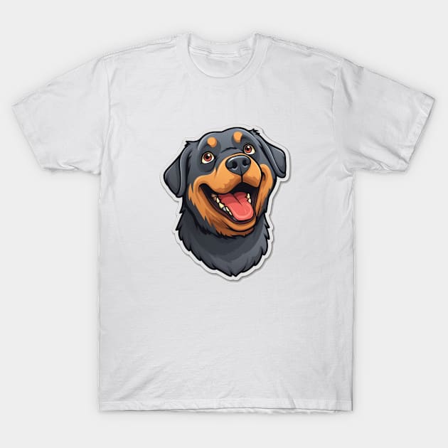 Adorable Rottie - Cute Rottweiler Artwork T-Shirt by InTrendSick